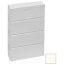 6" Left End Cap for UF-4 Baseboard (Cream White)