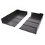 6" Left End Cap for UF-4 Baseboard (Runtal Steel - Dark Grey)