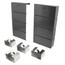 6" Left End Cap for UF-4 Baseboard (Runtal Steel - Dark Grey)