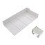 9" Right End Cap for UF-4 Baseboard (White)