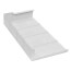 9" Left End Cap for UF-4 Baseboard (White)