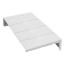 9" Left End Cap for UF-4 Baseboard (White)