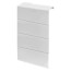 9" Left End Cap for UF-4 Baseboard (White)
