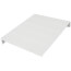 12" Left End Cap for UF-5 Baseboard (White)