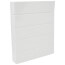 12" Left End Cap for UF-5 Baseboard (White)