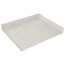 12" Right End Cap for UF-5 Baseboard (White)