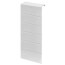 6" Left End Cap for UF-6 Baseboard (Cream White)