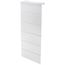 6" Left End Cap for UF-6 Baseboard (White)