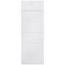 6" Left End Cap for UF-6 Baseboard (White)