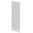12" Right End Cap for UF-8 Baseboard (White)