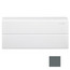 12" Center or End Trim for UF-2 Baseboard (Runtal Steel - Dark Grey)