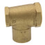 1" X 3/4" X 1" FxFxC Cast Brass Tee (Lead Free)