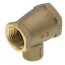1/2" X 3/4" X 1/2" FxFxC Cast Brass Tee (Lead Free)