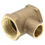 3/4" X 3/4" X 1/2" FxFxC Cast Brass Tee (Lead Free)