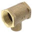 3/4" X 3/4" X 1/2" FxFxC Cast Brass Tee (Lead Free)