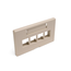 Quickport, Modular Furniture Faceplate, 4-port (Ivory) Includes 1 Blank Insert (herman Miller)