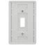 Fassada 1 Gang Wall Plate for Traditional Style Dimmers or Switches, FG-1-WH, White