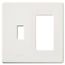 Fassada 2-Gang Traditional Wall Plate (White)