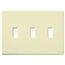 Fassada 3-Gang Traditional Wall Plate (Almond)