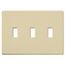 Fassada 3-Gang Traditional Wall Plate (Ivory)