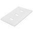 Fassada 3 Gang Wall Plate for Traditional Style Dimmers or Switches, FG-3-WH, White