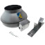 FG Series Round Inline Exhaust Fan, 8" Duct, EC Motor (428 CFM)