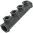 4 port, 1-1/4" x 1" Female, with 3/4" Female Ports, Large Poly Coated Manifold