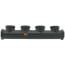 4 port, 3/4" X 1/2" Female, with 1/2" Female Ports, Poly Coated Manifold