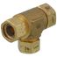1" x 3/4" x 3/4" TracPipe AutoFlare Brass Reducing Tee
