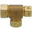 1" x 3/4" x 3/4" TracPipe AutoFlare Brass Reducing Tee