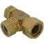 3/4" x 1/2" x 1/2" TracPipe AutoFlare Brass Reducing Tee