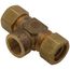 1/2" Tracpipe x 1/2" Tracpipe 1/2" Female NPT AutoFlare Brass Tee