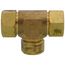 1" x 1" x 3/4" TracPipe AutoFlare Brass Reducing Tee