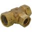 1" x 1" x 3/4" TracPipe AutoFlare Brass Reducing Tee