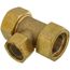 1-1/4" x 1-1/4" x 1" TracPipe AutoFlare Brass Reducing Tee