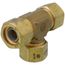 1/2" Tracpipe Brass AutoFlare Tee