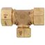 3/4" x 3/4" x 1/2" TracPipe AutoFlare Brass Reducing Tee