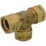 3/4" Tracpipe Brass AutoFlare Tee