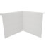 Inside Corner for UF-4 Baseboard (White)