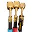 HR3CM (2) Low Loss 5/16" and (1) Ball Valve 1/4" Mini-Split Hose Set Combo -3 Pack, 5' Length (Black w/ Tags)
