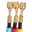 HR3L 1/4" Low Loss Refrigerant Hose Set - 3 Pack, 5' Length (Black w/ Tags)