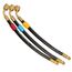 HR3X 1/4" x 8" Open Valves Refrigerant Hose Extension Set - 3 Pack (Black w/ Tags)