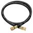 HV1  3/8" x 3/8" Vacuum Hose, 5' Length (Black)