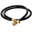 HV1S 1/4" x 3/8" Vacuum Hose, 5' Length (Black)