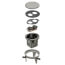 DROPIN 1-Gang Round Non-Metallic Floor Box Kit for Installed Floors (Gray)