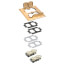 2-Gang Metallic Floor Box Cover w/ 4 Flip Lids (Brass)
