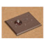 1-Gang Non-Metallic Adjustable Floor Box w/ Two Threaded Plugs (Brown)