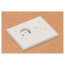 1-Gang Non-Metallic Adjustable Floor Box w/ Two Threaded Plugs (White)