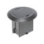 1-Gang Round Non-Metallic Adjustable Floor Box w/ Single Flip Lid (Black)