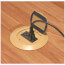 1-Gang Round Non-Metallic Adjustable Floor Box w/ Single Flip Lid (Caramel)